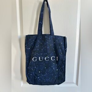 Gucci Limited Edition Constellation / Astrology Tote – Shopping Bag – Navy Blue